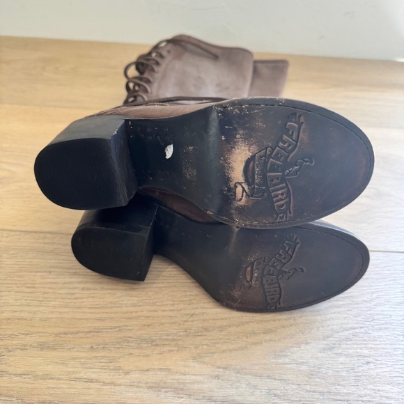 Freebird "Coal" Brown Leather Tall Boots - Picture 3 of 3
